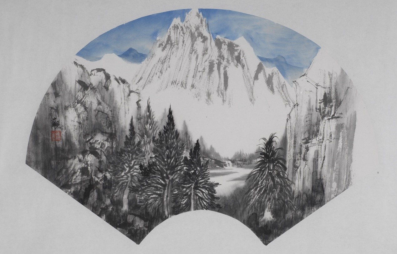 <h2>雪山</h2><p>作者：崔见</p><p>创作年代：2017年</p><p>规格：39cm×58cm</p><p>品类：中国画</p>